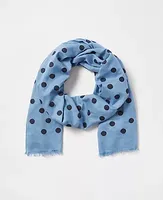 Ann Taylor Polka Dot Clip Scarf