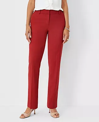 Ann Taylor The Petite Straight Pant Lightweight Weave - Curvy Fit