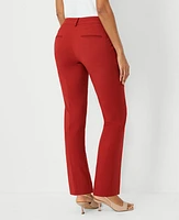 Ann Taylor The Petite Straight Pant Lightweight Weave - Curvy Fit Bright Brick Women's