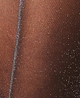 Ann Taylor Shimmer Sheer Tights Black Women's