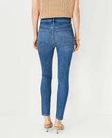 Ann Taylor Petite High Rise Skinny Jeans Classic Indigo Wash