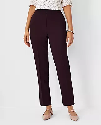 Ann Taylor The Petite Side Zip Ankle Pant in Fluid Crepe - Curvy Fit