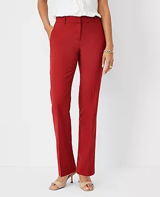 Ann Taylor The Petite Straight Pant in Lightweight Weave