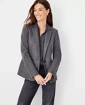 Ann Taylor The Hutton Blazer Brushed Knit