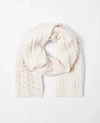 Ann Taylor Cable Knit Scarf