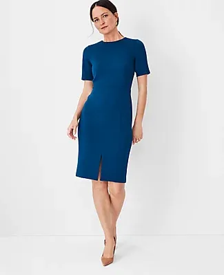 Ann Taylor Front Slit Sheath Dress
