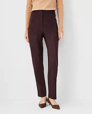 Ann Taylor The Lana Slim Pant in Faux Suede