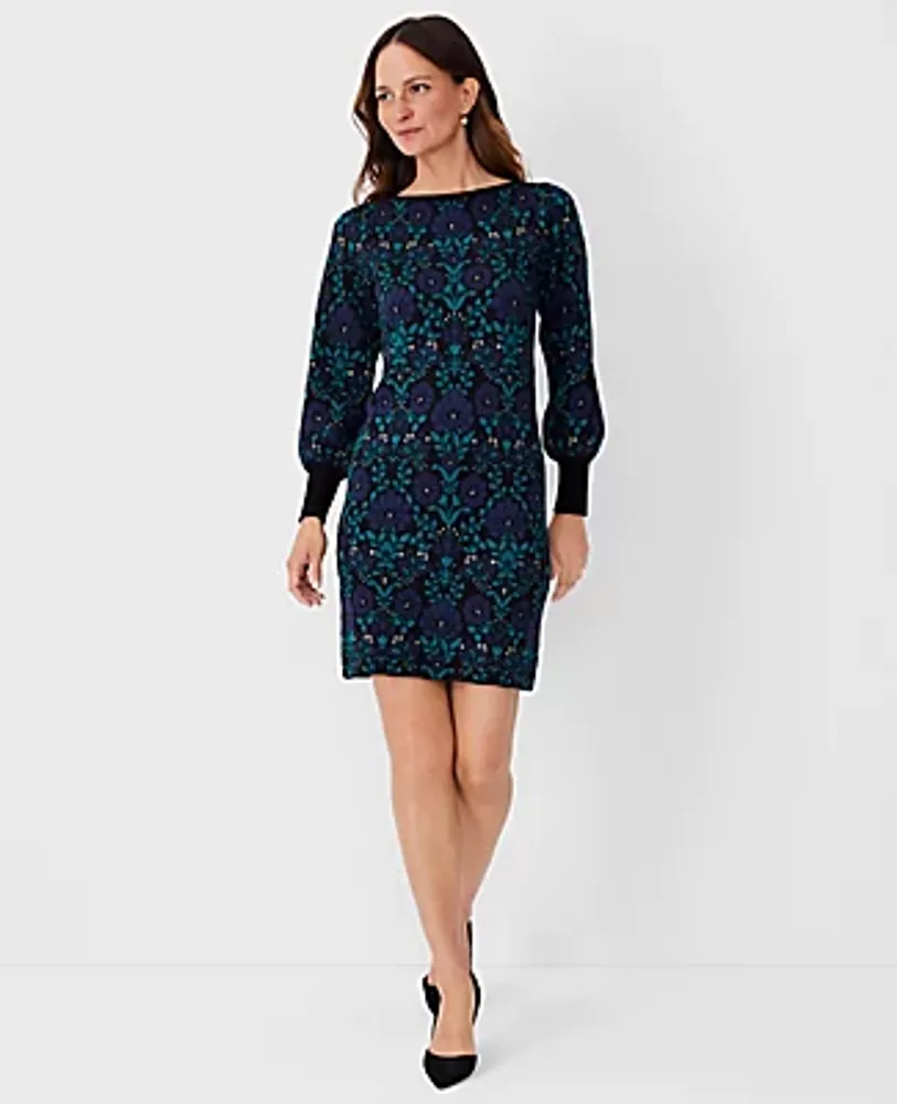 Adrianna Papell Petite Jacquard Fit & Flare Dress - Macy's