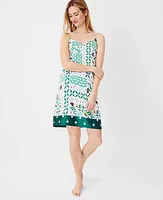 Ann Taylor Floral Maze Slip Dress