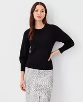 Ann Taylor Puff 3/4 Sleeve Sweater