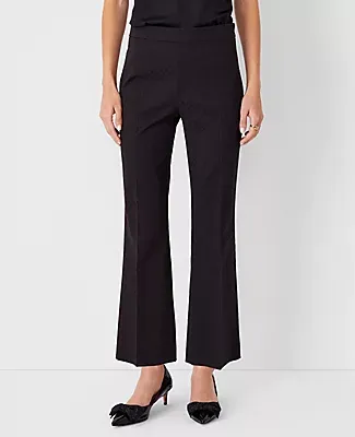 Ann Taylor The Petite Flared Ankle Pant in Jacquard