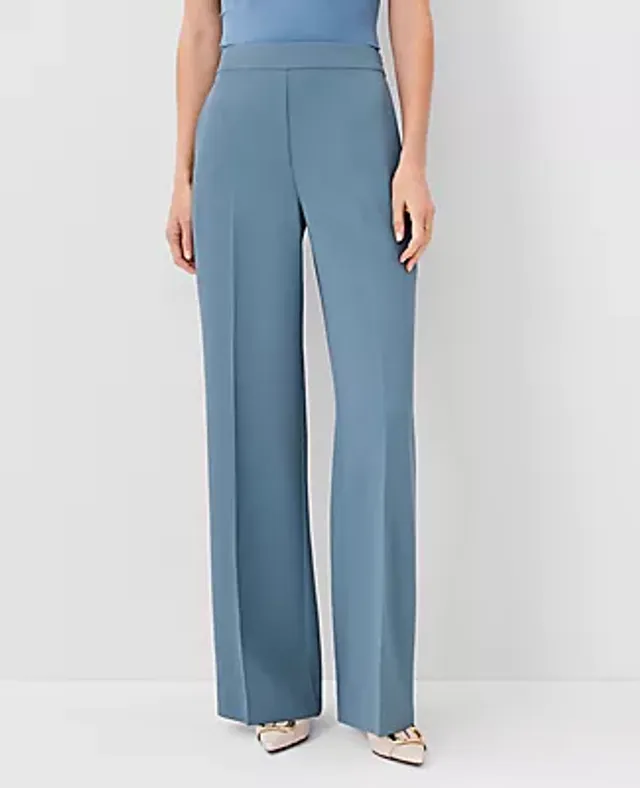 The Side Zip Trouser Pant in Fluid Crepe - Curvy Fit