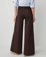 Ann Taylor The Petite Ultimate Wide-Leg Pant Pure Chocolate Women's