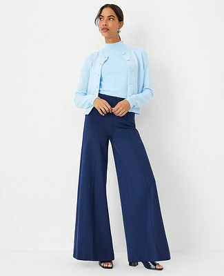 Ann Taylor The Petite Ultimate Wide Leg Pant Size 2 Pure Sapphire Women's