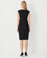 Ann Taylor The Petite Scoop Neck Sheath Dress Bi-Stretch