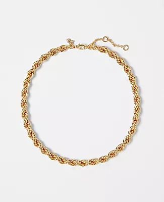 Ann Taylor Twisted Rope Chain Necklace
