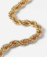 Ann Taylor Twisted Rope Chain Necklace Goldtone Women's