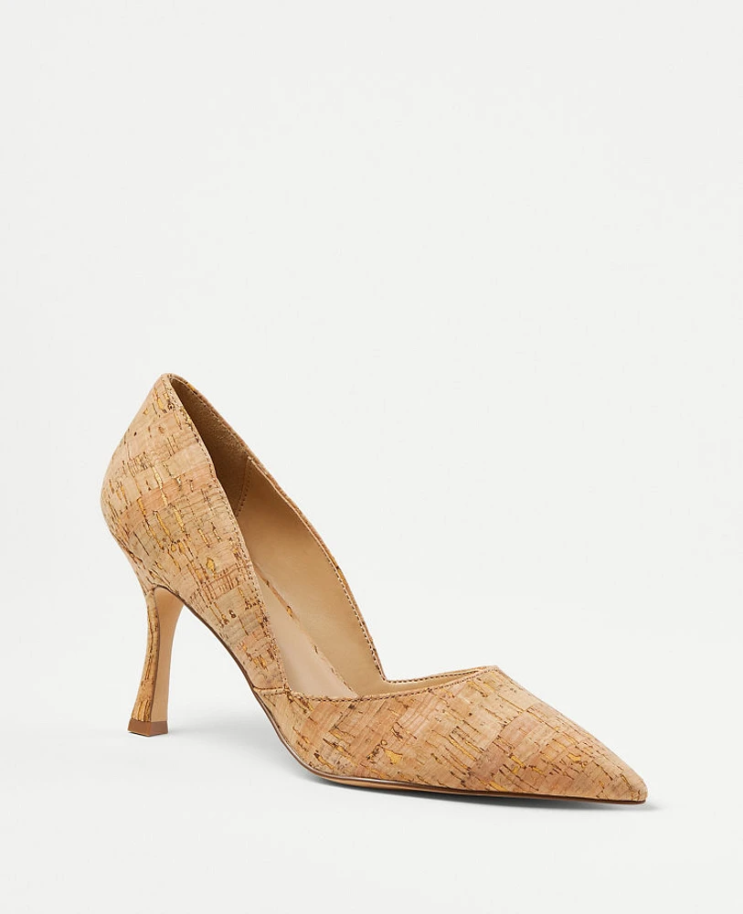 Ann Taylor Azra Cork Pumps Natural Women's