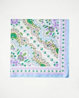 Ann Taylor Tile Silk Scarf White Women's