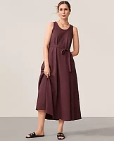 Ann Taylor AT Weekend Jersey Trapeze Midi Dress