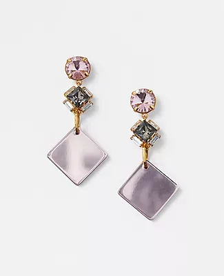 Ann Taylor Italian Collection Crystal Drop Earrings