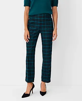 Ann Taylor The Petite Side Zip Pencil Pant in Plaid