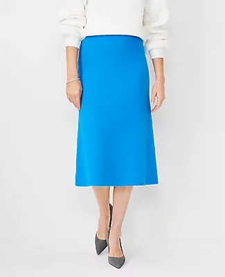 Ann Taylor Petite Fuzzy Long Sweater Skirt