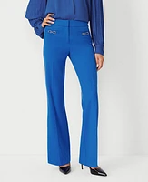 Ann Taylor The Petite Chain Pocket Boot Cut Pant Intense Lapis Women's