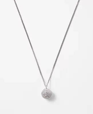 Ann Taylor Disco Ball Pendant Necklace