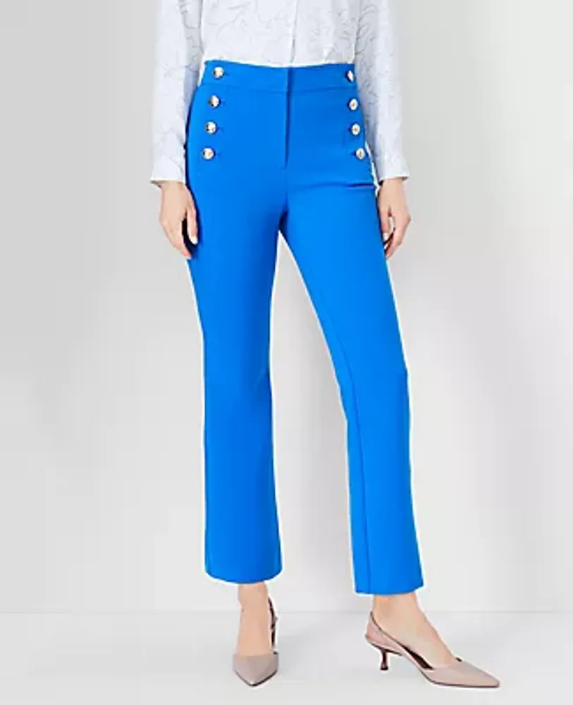 Ann Taylor The Petite Sailor Flared Ankle Pant