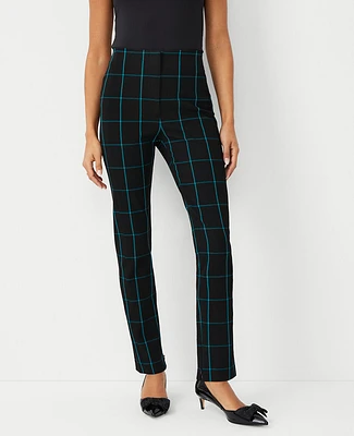 Ann Taylor The Petite Audrey Pant Windowpane Green Marair Women's