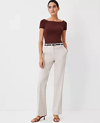 Ann Taylor The Tall Sophia Straight Pant Linen Blend