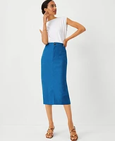 Ann Taylor Utility Pencil Skirt Santorini Women's