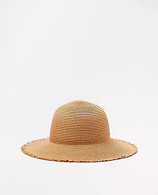 Ann Taylor Oversized Straw Bucket Hat