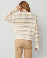 Ann Taylor Stripe Relaxed Sweater Combo Women's