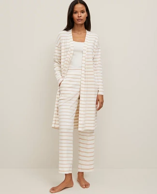 Ann Taylor Ribbed Wide-Leg Lounge Pants Sands Edge Women's