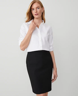 Ann Taylor Tall Relaxed Perfect Shirt White Women's