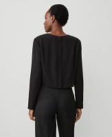 Ann Taylor Petite Crew Neck Blouse Women's