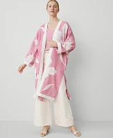 Ann Taylor Floral Kimono Enchanted Pink Women's