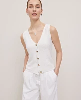 Ann Taylor Weekend Collection Bouclé Sweater Vest Women's