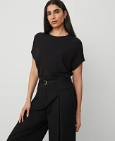 Ann Taylor Bias Cap Sleeve Top Women's