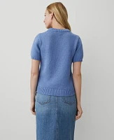 Ann Taylor Petite Chunky Wedge Sweater T-Shirt Colony Blue Women's