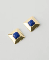 Ann Taylor Square Stud Earrings Goldtone Women's