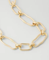 Ann Taylor Oversized Chain Link Necklace Goldtone Women's