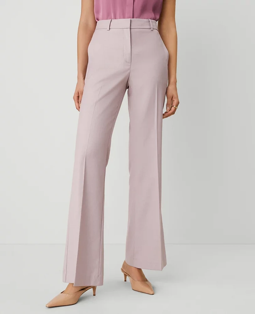 Ann Taylor The Flare Trouser Pant — Curvy Fit Rosy Mauve Women's