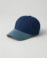 Ann Taylor Denim Baseball Cap Soft Denim Blue Women's