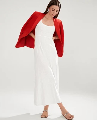 Ann Taylor Ribbed Midi Sweater Dress White Women's