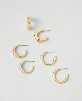 Ann Taylor Hoop Earring Set Goldtone Women's