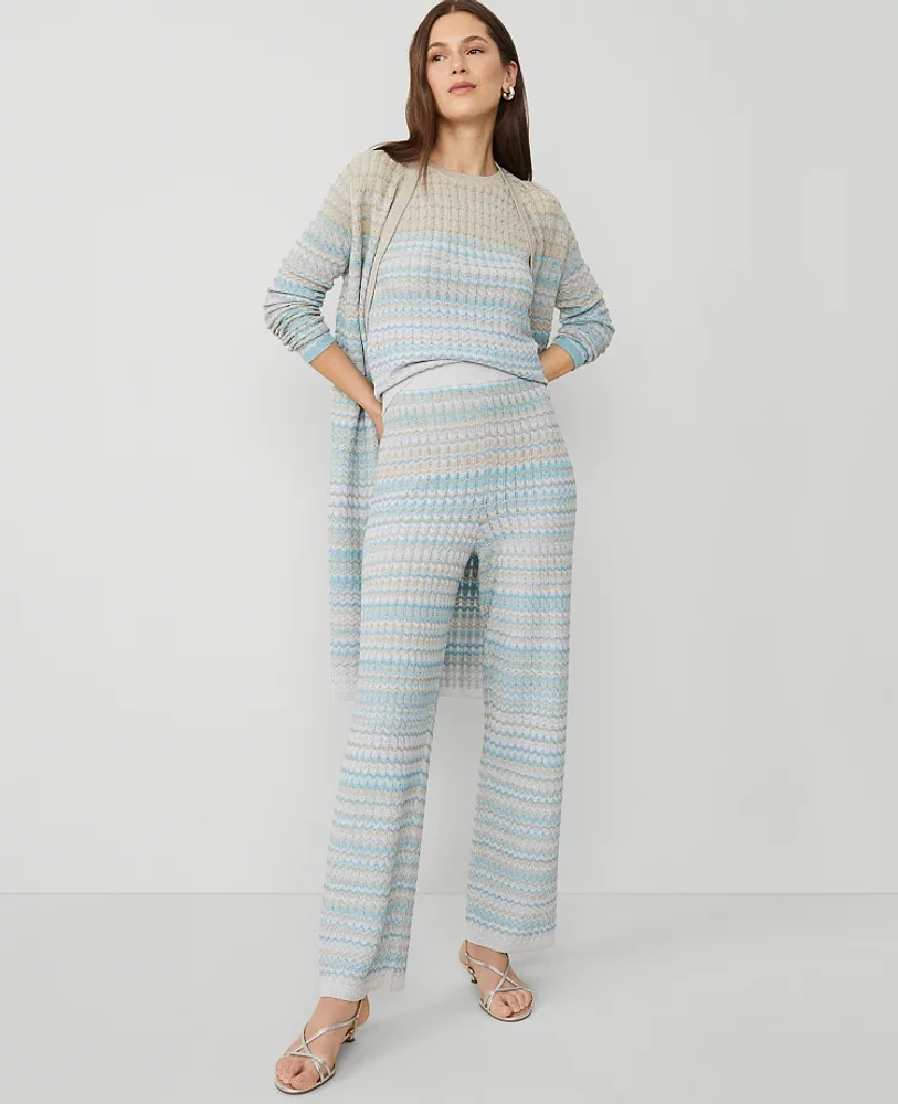 Ann Taylor The Petite Pull-On Wide-Leg Sweater Pant Women's