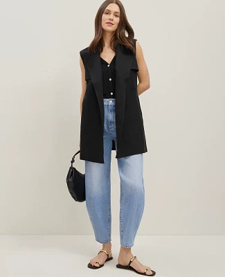 Ann Taylor The Petite Barrel Jean Light Vintage Wash Women's